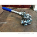 SS304 Bsp/NPT Spring Return Handle 3PC Ball Valve